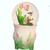 Elfling Story Time Musical Rotating Snow Glitter Globe