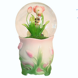 Elfling Story Time Musical Rotating Snow Glitter Globe