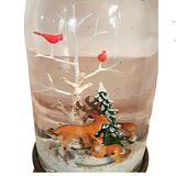 Christmas Eve Magic Glass Rotating Deer LED Water Dome