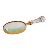 Brass Magnifying Glass With Glass Handle