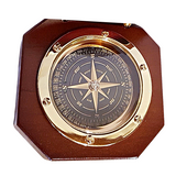 Black And Gold Floating Brass Compass
