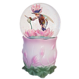 Elfling Messenger Rotating Musical Glitter/Snow Water Globe