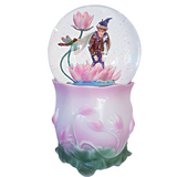 Elfling Messenger Rotating Musical Glitter/Snow Water Globe