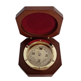 Cream And Gold Floating Diamagnetism Brass Compass
