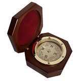 Cream And Gold Floating Diamagnetism Brass Compass