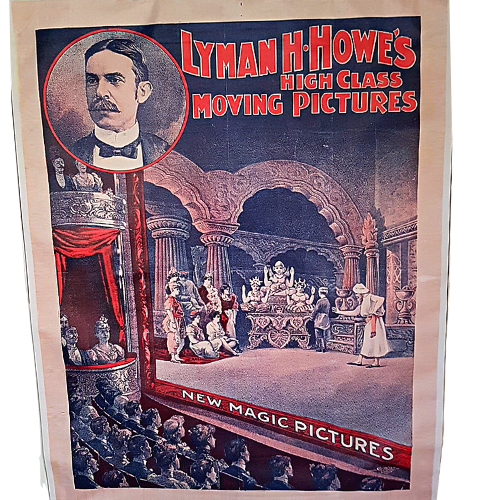 Lyman H Howe's High Class Moving Pictures Reproduction Canvas Vintage Poster