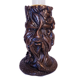 Three Faces Of The Green Man Candle Stick Holder