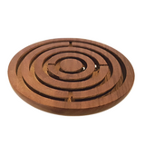 Rosewood Labyrinth Concentric Puzzle
