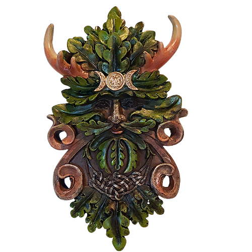 Goldenbrough Cernunnos Green Man Tree Ent Wall Plague 