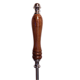 Rose Wood And Silver Metal Shoe Horn