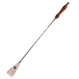 Rose Wood And Silver Metal Shoe Horn
