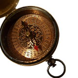 Sherlock Homes Brass Compass in Leather Pouch