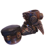 Steampunk Plaque Doctor Bust Secret Treasure Box Statue
