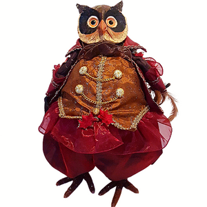 Edward The Elegant Christmas Owl Decoration