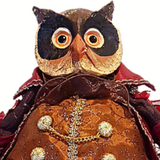 Edward The Elegant Christmas Owl Decoration