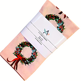 Xmas Wreath Christmas Cotton Napkins Set Of Four