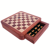 Magnetic Travel Wooden Chess Set 13 cm Wide