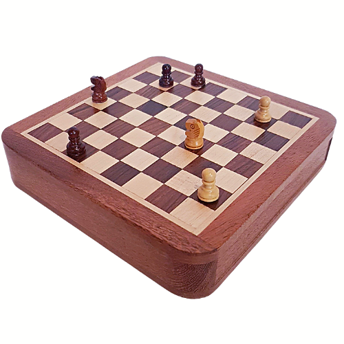 Magnetic Travel Wooden Chess Set 13 cm Wide