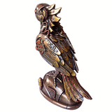 Veronese Design Steampunk Cockatiel Parrot Cold Cast Bronze