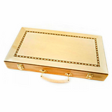 Wooden Backgammon Set 45 cm Foldable Board