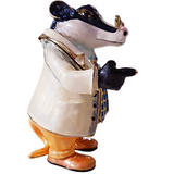 Badger From Wind In The Willows Aurora Hidden Treasures Trinket Box
