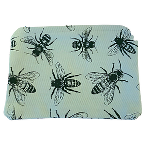 Sketch Bees Toiletry Zip Beauty Or Purse Pouch Bag