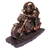 Speed Beacon Steampunk Pig Motorcyclist Veronese Studio Collection