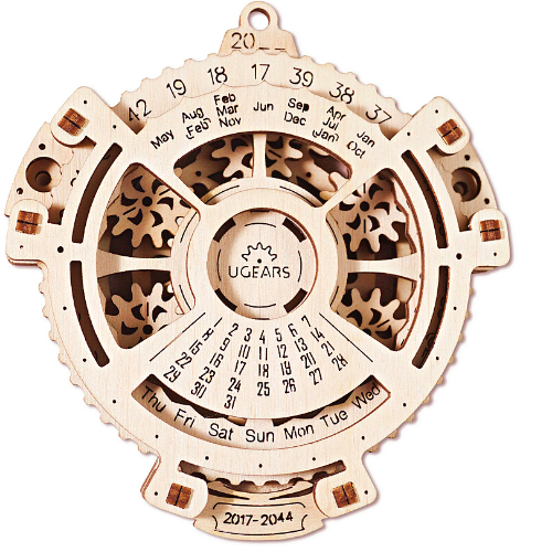 UGEARS Steam Lab Date Navigator Mechanical Calendar