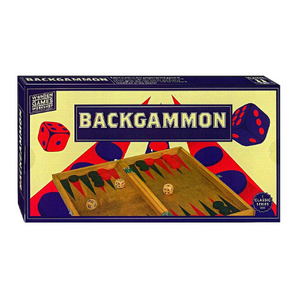 Wooden Backgammon Game 30 cm Foldable Board
