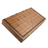 Wooden Chinese Chess Set Foldable Board 36cm