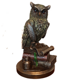 Wise Scholar Owl And Professor Cold Cast Bronze By Veronese Design