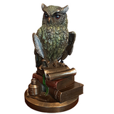 Wise Scholar Owl And Professor Cold Cast Bronze By Veronese Design