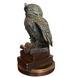 Wise Scholar Owl And Professor Cold Cast Bronze By Veronese Design