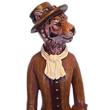 Gentleman Mr Frances Panthera Tiger Human Statue Collection