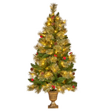 Bristle Berry Christmas Tree with Multi Function Lights 4 Foot Tall