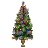 Bristle Berry Christmas Tree with Multi Function Lights 4 Foot Tall
