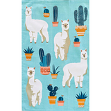 Cotton Alpaca Cuteness Tea Towel