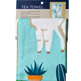 Cotton Alpaca Cuteness Tea Towel