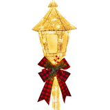 Scottish Christmas Lamp Post with Lights For Indoor Or Outdoor Use 150 cm Tall