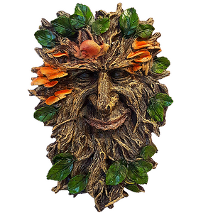 Green Man Of The Wild Woods Wall Plaque
