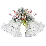 Christmas Snowy Double Bells LED 