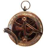 Stanly London Steampunk Sundial And Compass Pocket Fob 