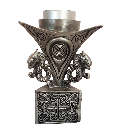 Celtic Gothic Dragon Candle Holder