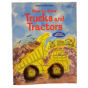 How To Draw Trucks and Tractors - Paperback Book Educational 