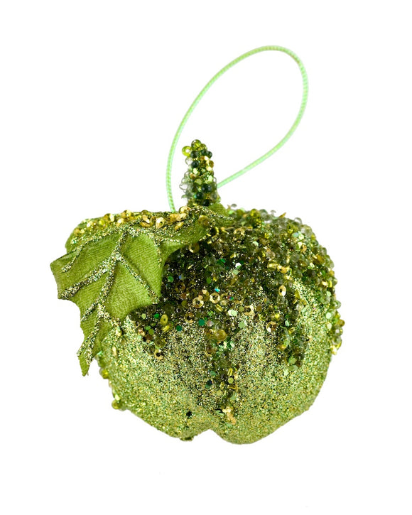 Green Apple Christmas Ornament