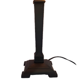 Art Deco White and Black Table Lamp