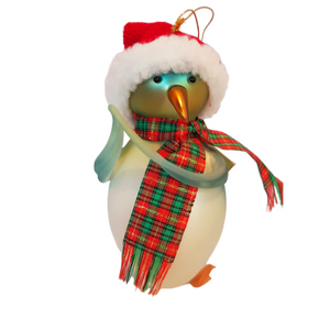 Novah - Christmas Glass Penguin Ornament