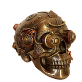 Steampunk Skull Compartment Box