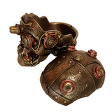 Steampunk Skull Compartment Box