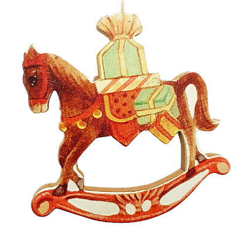 Rocking Horse Christmas Tree Ornament